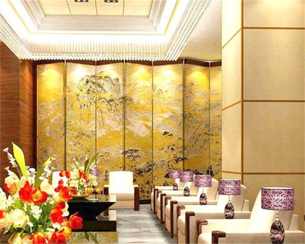 防城港山水画移动隔断